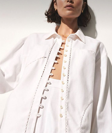 Fluid shirt co-ord set